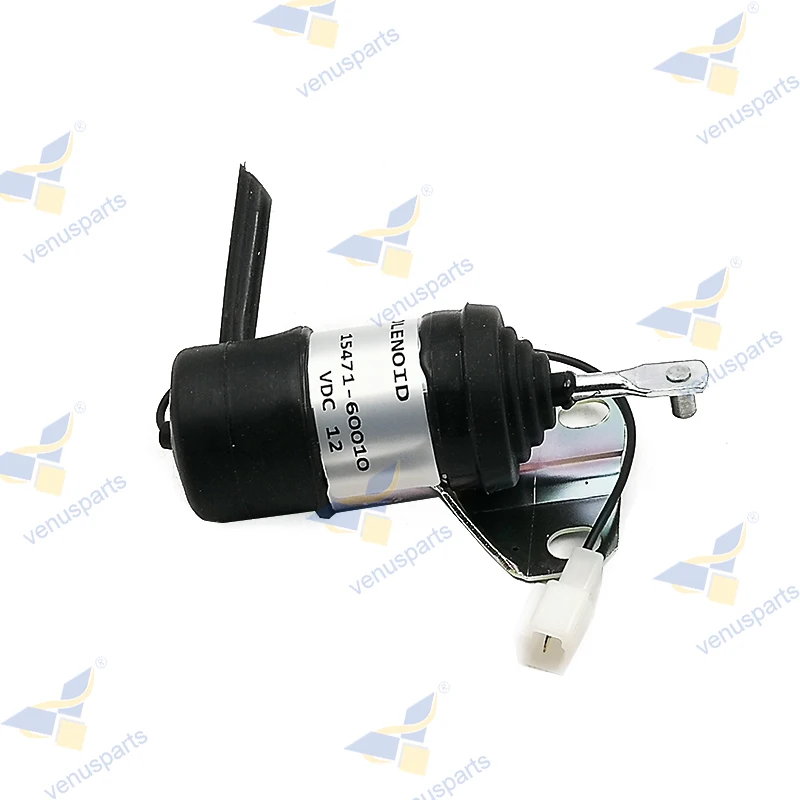 

15471-60010 For Kubota Z482 D722-E3B V2003T B1550 KX101 12V 052600-1001 6670776 Fuel Shut Off Solenoid Valve Shutdown