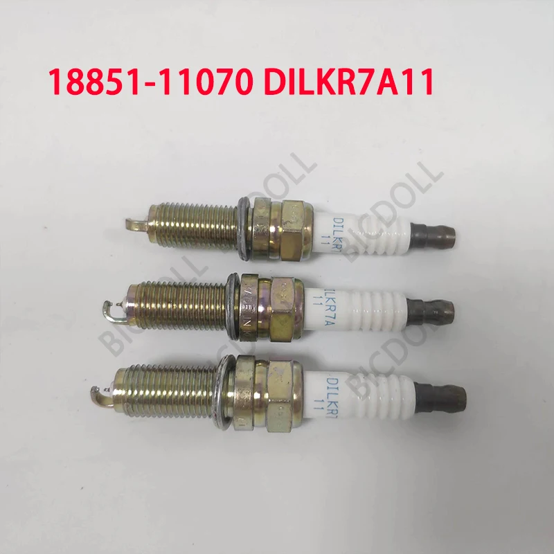 

4/6PCS Dual Idirium Spark Plug 18851-11070 DILKR7A11 for Hyundai Equus GENESIS KIA Quoris Ignition Sorento