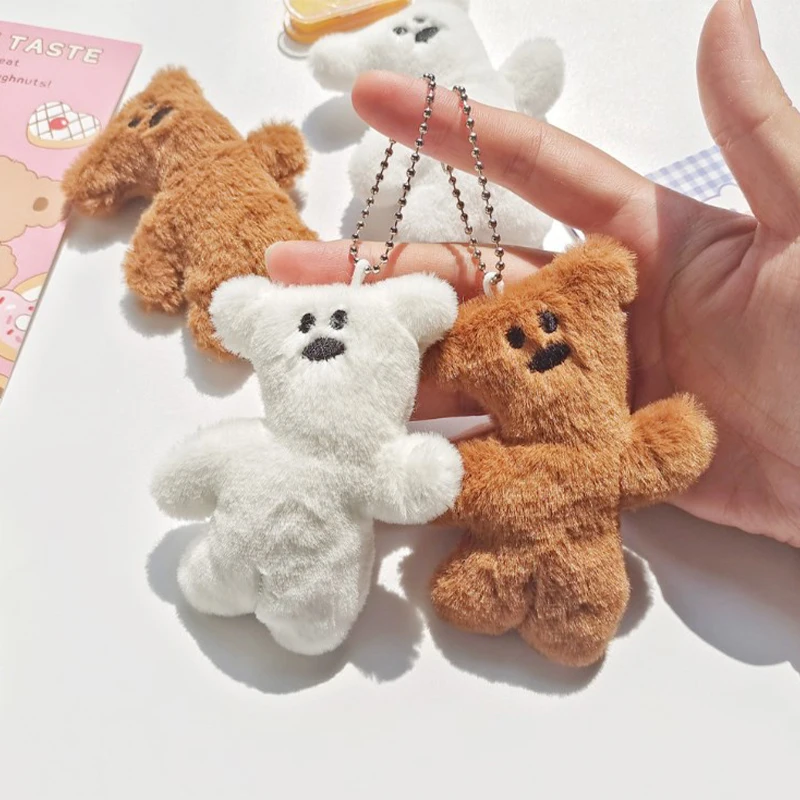 Cartoon Plush Bear Doll Hanging Ornaments Creative Handbag Pendant Key Pendant Bag Decoration Keychain