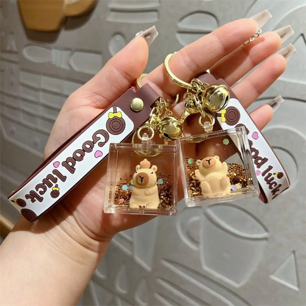 كابيبارا الرمال المتحركة زجاجة المفاتيح ، الانجراف زجاجة قلادة