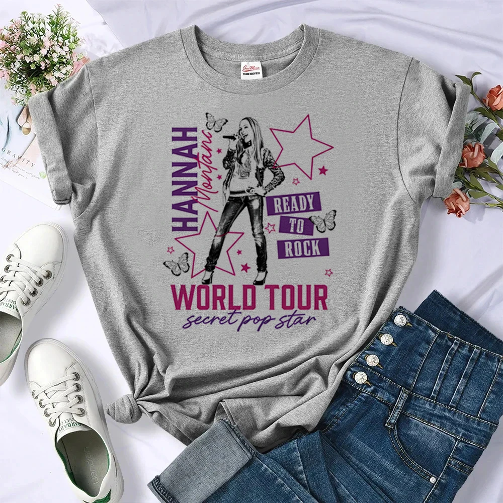 Hannah Montana t shirt girl gothic goth funny t-shirt gyaru gothic graphic goth funny