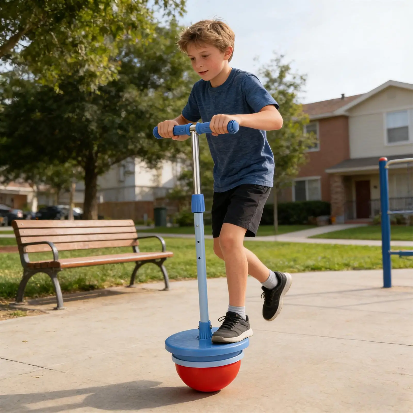 Bolas de salto equilíbrio esportes jumper vara com alça bola ajustável para jogar ao ar livre para ao ar livre indoor meninos meninas natal