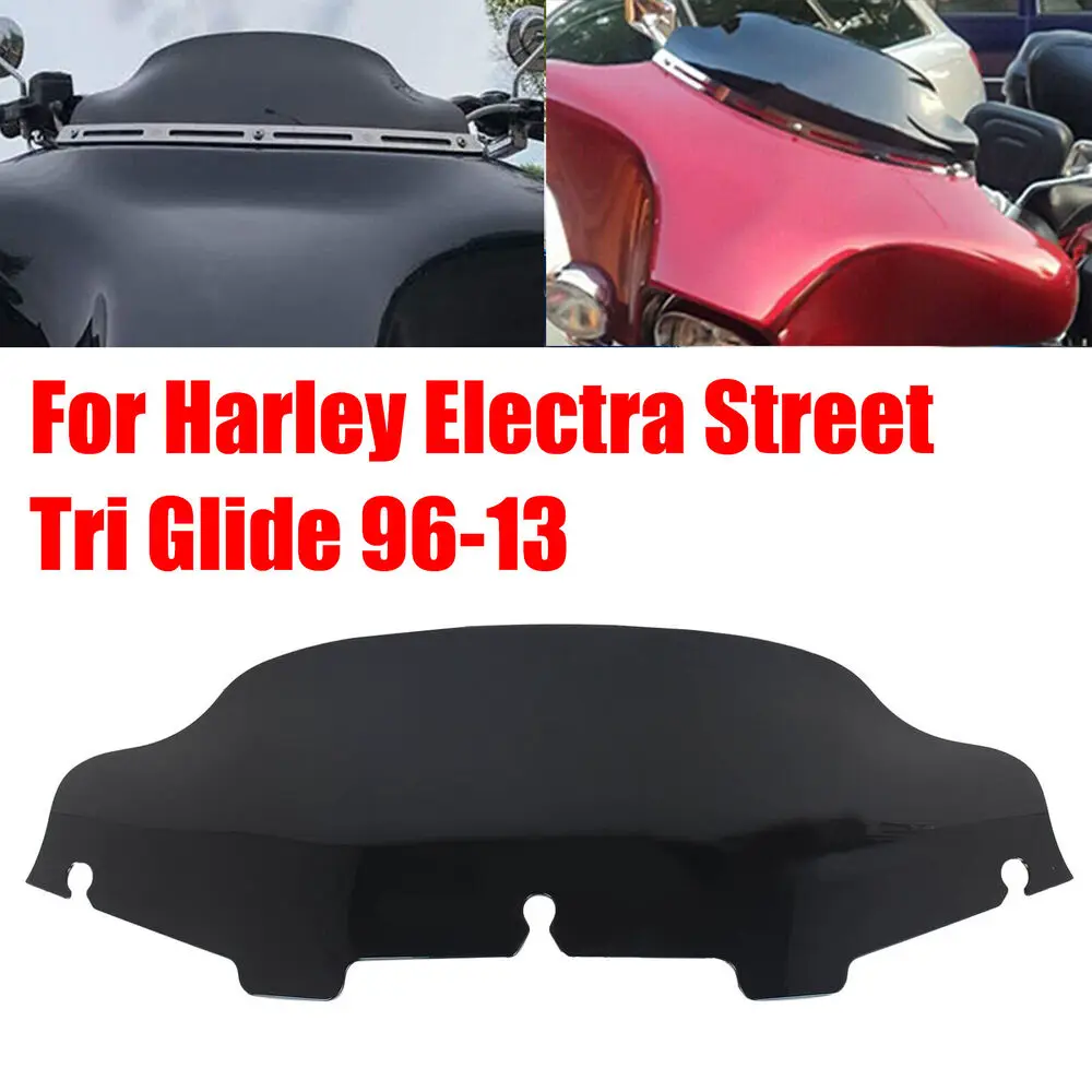 6'' Wave Fairing Windshield Fit Harley Electra Street Glide FLHX FLHT 96-13 BLK