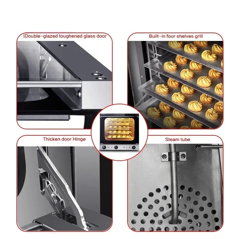 Commercial Electric Steam Convection Oven  For Baking