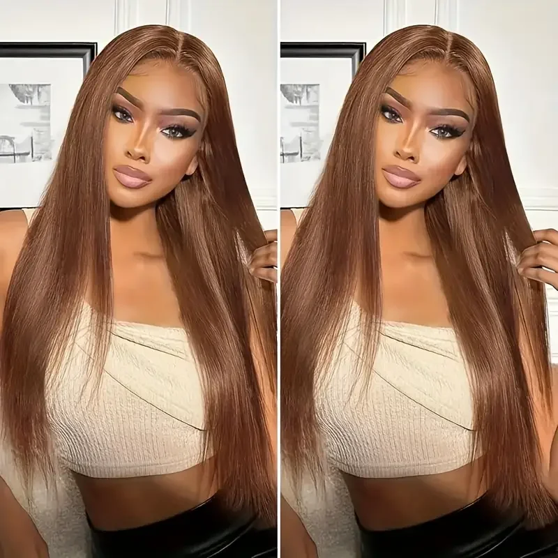 

Brown Body Wave Wig Human Hair Lace Frontal Wigs 13x4 13x6 Colored Transparent Lace Front Human Hair Wig For Women 4x4 Lace Wigs