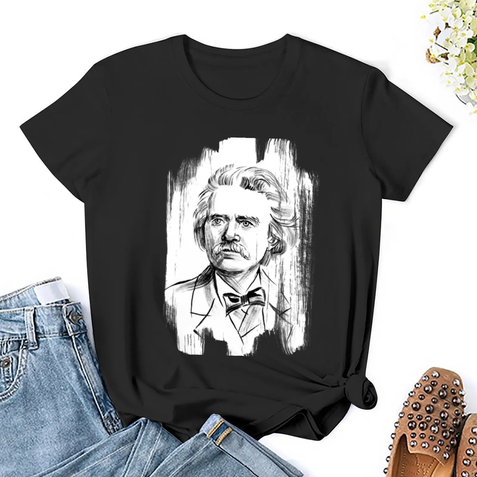 Grieg T-Shirt oversized vintage clothes tshirts for Women
