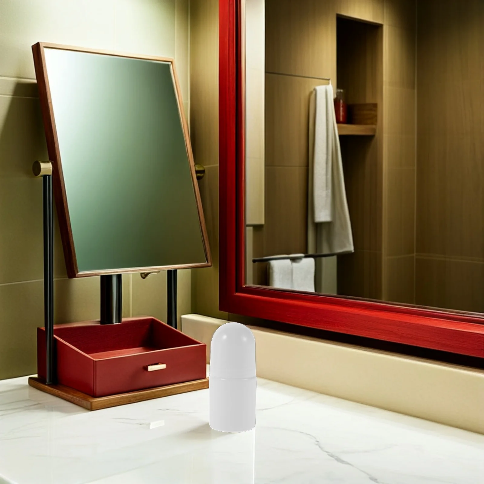 30Pcs Plastic Roller Bottles Leak Resistant Secure Seal for Perfume Essential Oils Body Care 50Ml Compact Travel Size Reusable