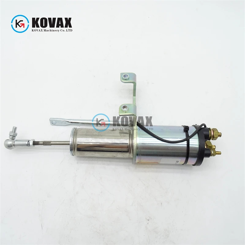 A044F796 صمام الملف اللولبي لإيقاف المحرك 12 فولت لأجزاء حفارة المحرك #2