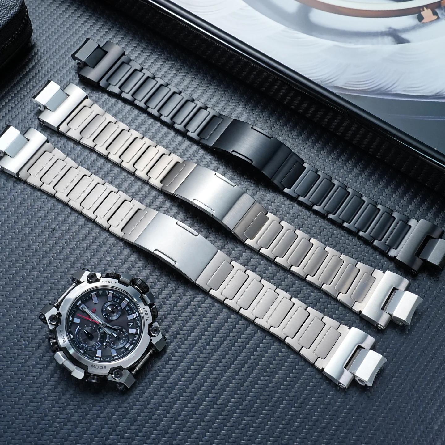

Ремешок для часов «сделай сам» для Casio Steel Heart MTG-B3000, легкий ремешок для часов из титанового сплава, спортивный титановый браслет для мужчин