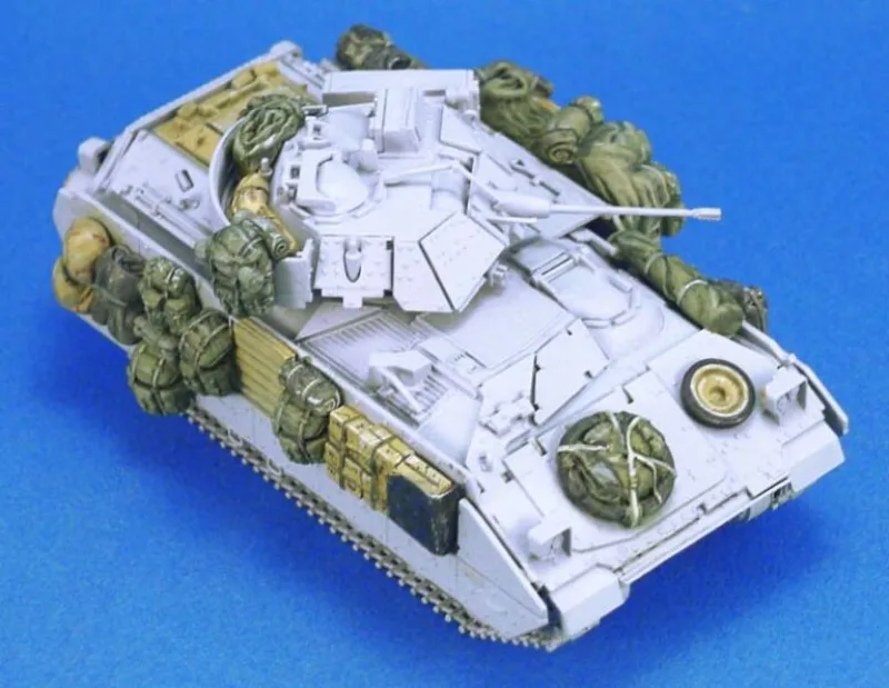 1/72 Scale Die-Cast Resin Model Assembled Kit M2A2 Tank Bradley OIF Stowage Set (No Tank) Unassembled and Unpainted
