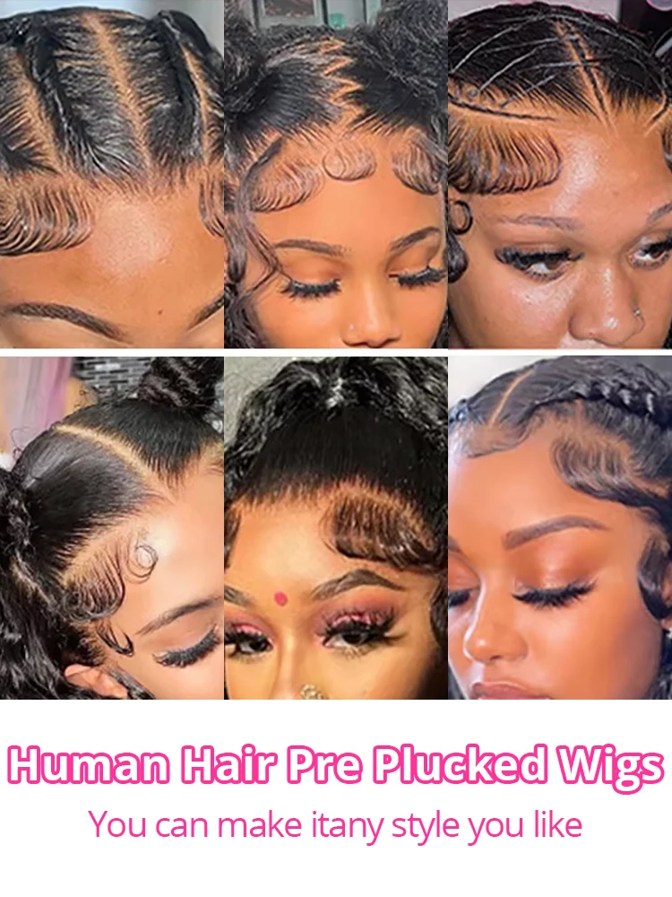 300% High Density 40 46 Inch Deep Wave 13x6 HD Lace Frontal Human Hair Wig Loose Water Curly Wig Human Hair For Women on Sale image 2