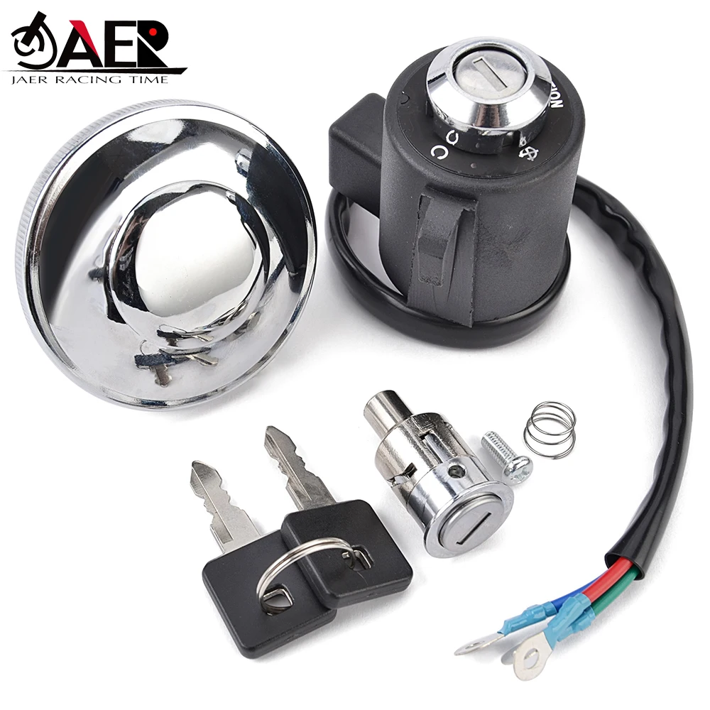 

61272-92 Ignition Switch Fuel Gas Cap Seat Lock Key for Harley XL883 XL1200 Sportster 883 1200 Custom 61272-92C 48154-05A