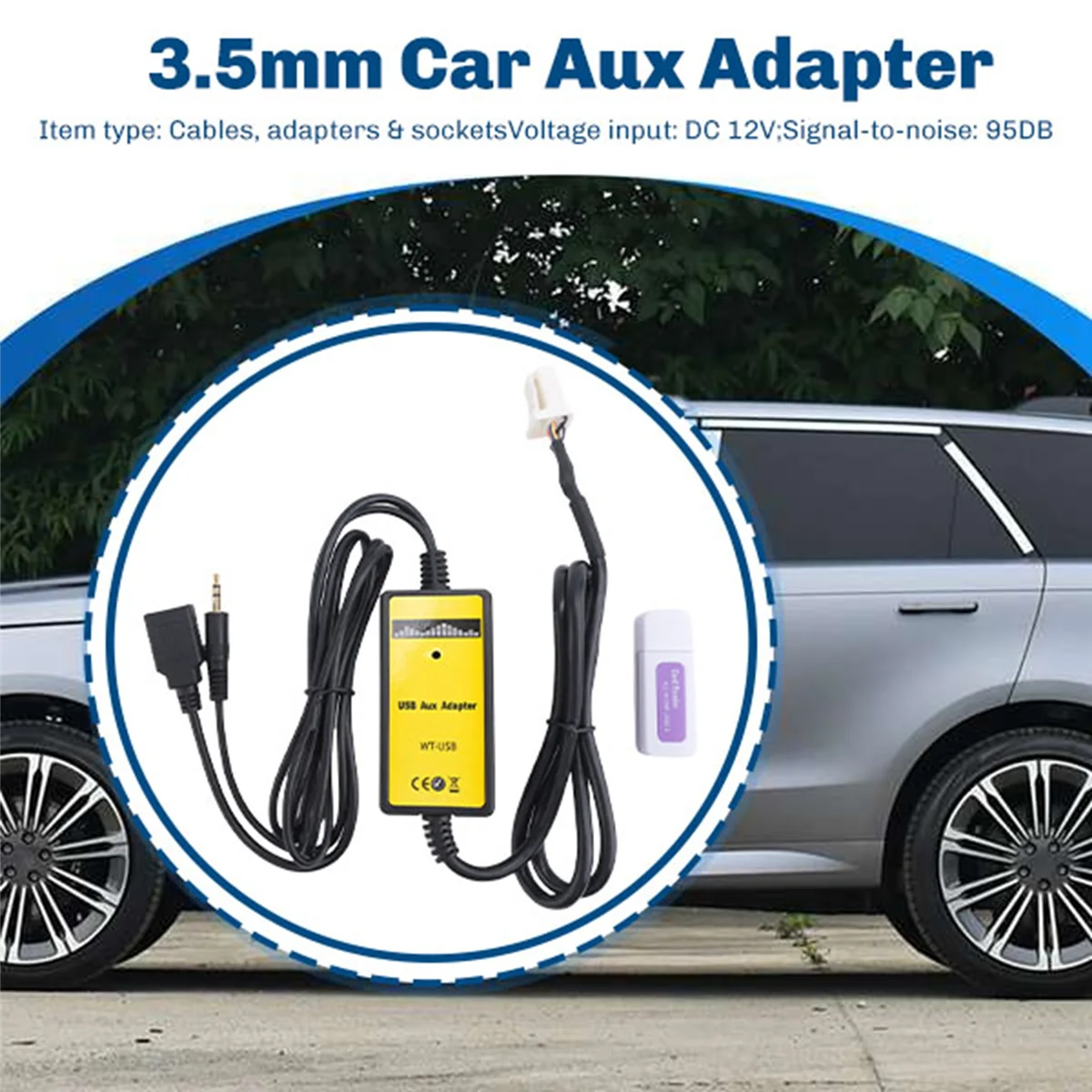 6 + 6PIN Car Radio Digital USB MP3 Interface CD Changer Adapter