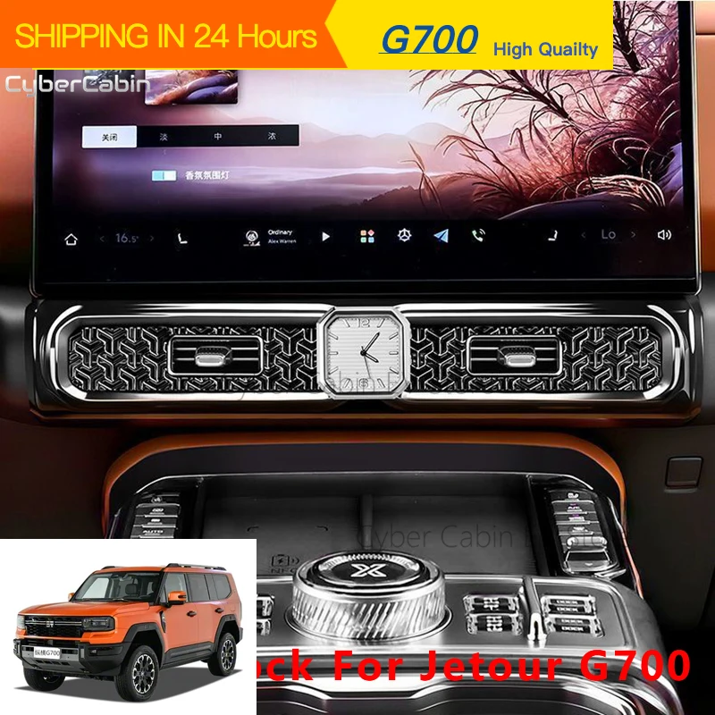 New Car Dashboard Clock For Jetour G700 Center Console Time Watch Interior Modification Parts Quartz Eco-friendly