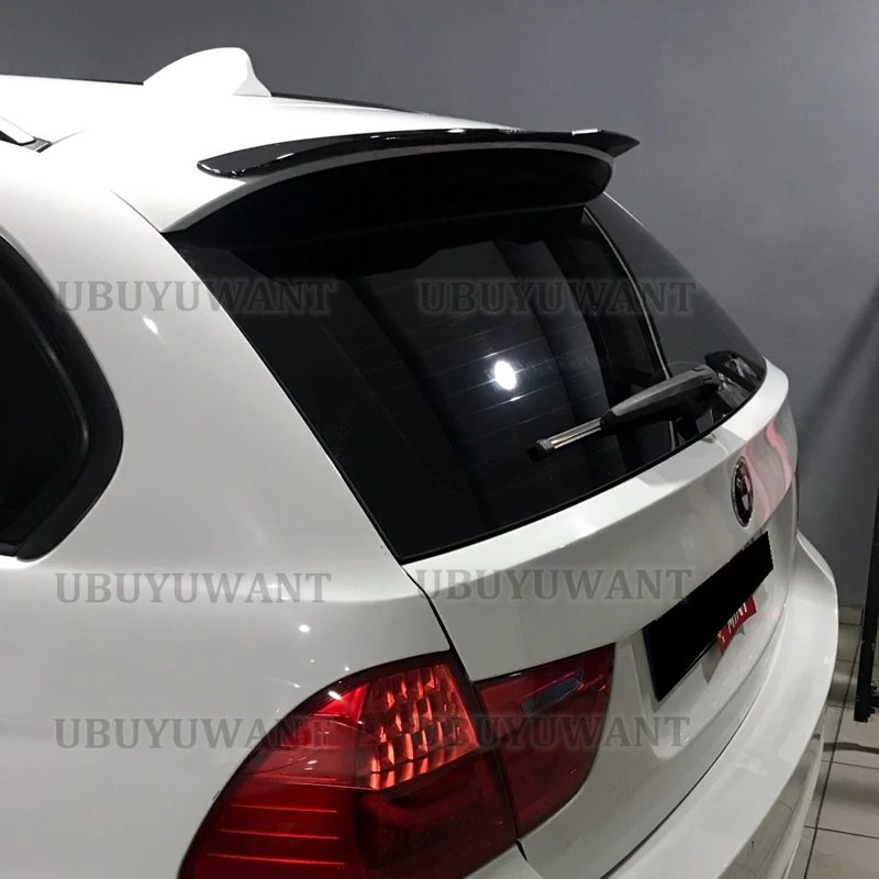 

SPOILER EXTENSION for BMW 3 E91 M-PACK FACELIFT 3 Series Touring 2005-2012 ABS Plastic Car Tail Trunk Wing Rear Roof Spoiler