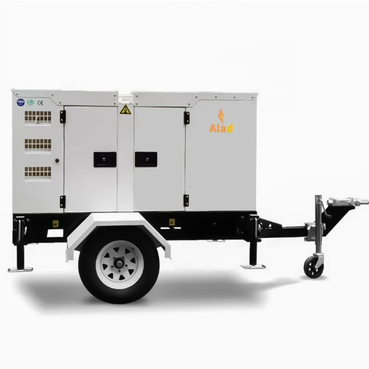 Diesel Generator With Trailer silent generator 50kw 60kw 80kw