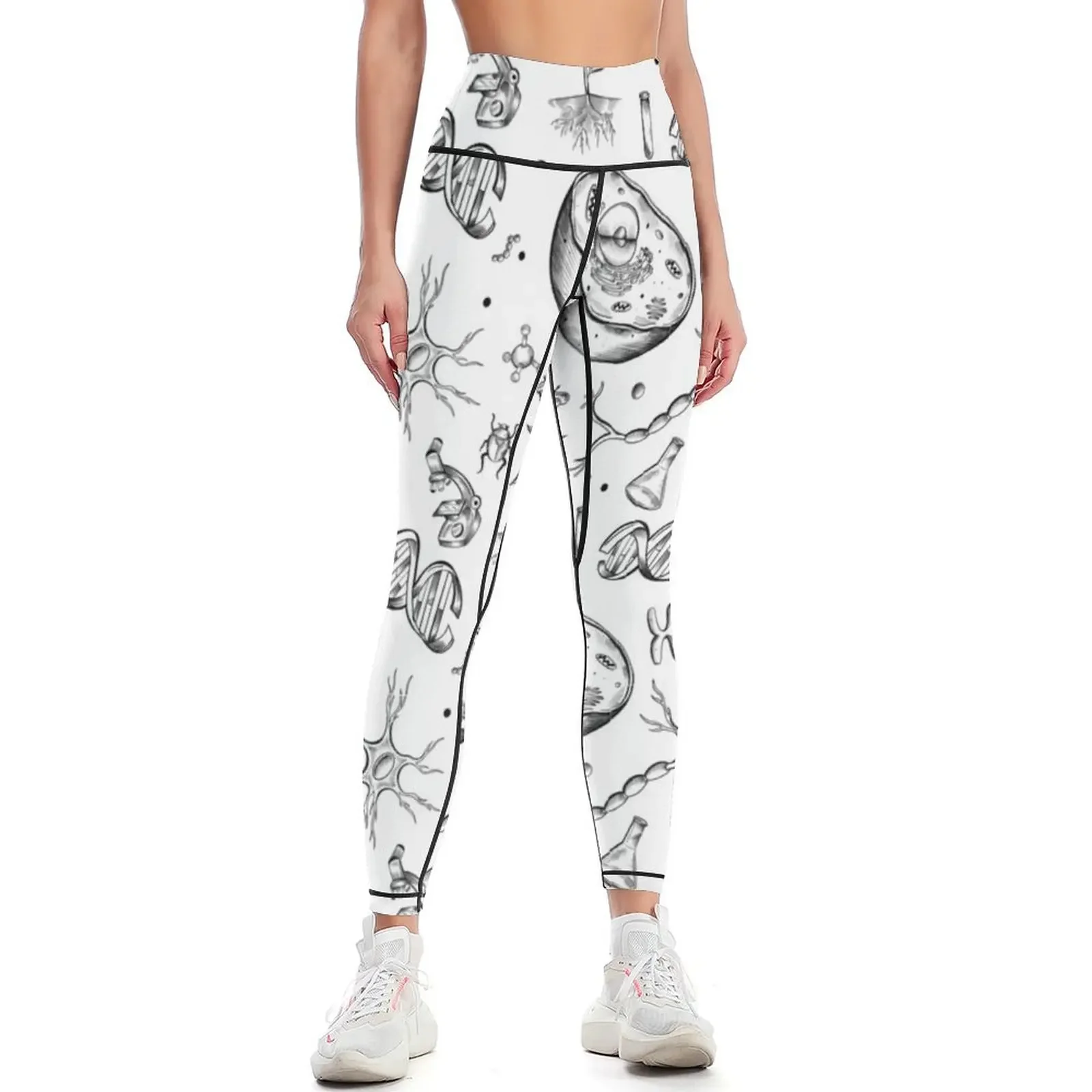 

Biology Wallpaper Leggings gym womans Sweatpants harem pants gym's sportswear Womens Leggings