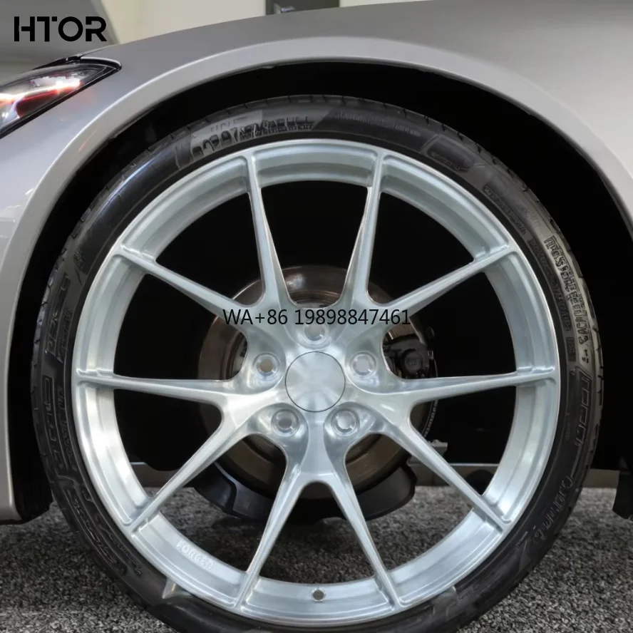 

HTOR Vs-5rs Recessed One-piece Forged Wheel Double Five Spokes 18 19 20 Inch Brushed Sliver New Custom-made 5X120 5x112 for E30