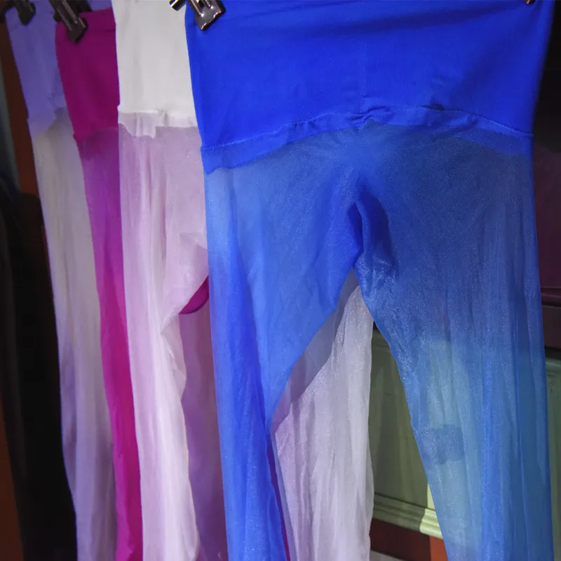 

45-75kg Men Ultra thin Pantyhose Tight Pants Aurora Series Seamless Bright Silk Stockings Sexy Transparent Tipped 360 Set