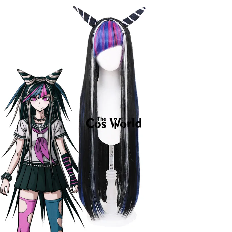 

Danganronpa Mioda Ibuki 100cm Long Straight Anime Cosplay Wigs Fiber Heat Resistant Synthetic Hair + Wig Cap
