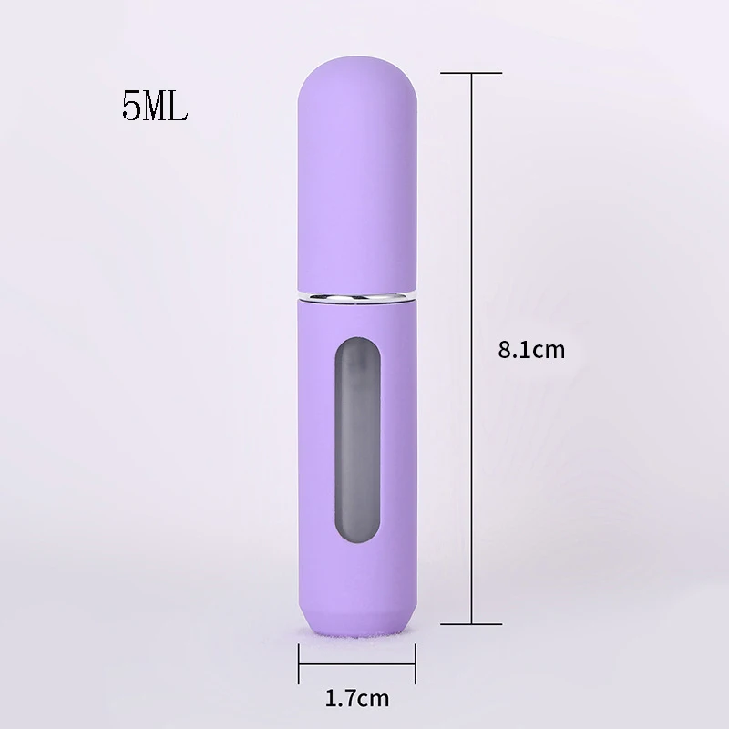 5ml Mini nachfüllbare Parfüm Sprüh flasche Aluminium Top Container Reise tragbare Probe Desinfektion mittel leere kosmetische Werkzeuge