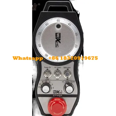 STWGP 6-Axis CNC MPG Wireless Handwheel E-Stop Manual Pulse Generator + Receiver for SIEMENS MITSUBISHI FANUC FAGOR Cyclmotion