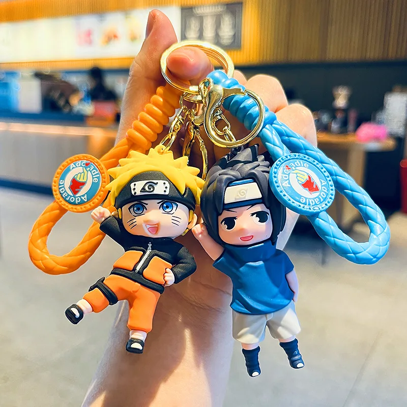 Breloczek Naruto Anime Śliczna Figurka z Kreskówki Akcesoria do Plecaka Samochodu Prezent dla Pary Hurt