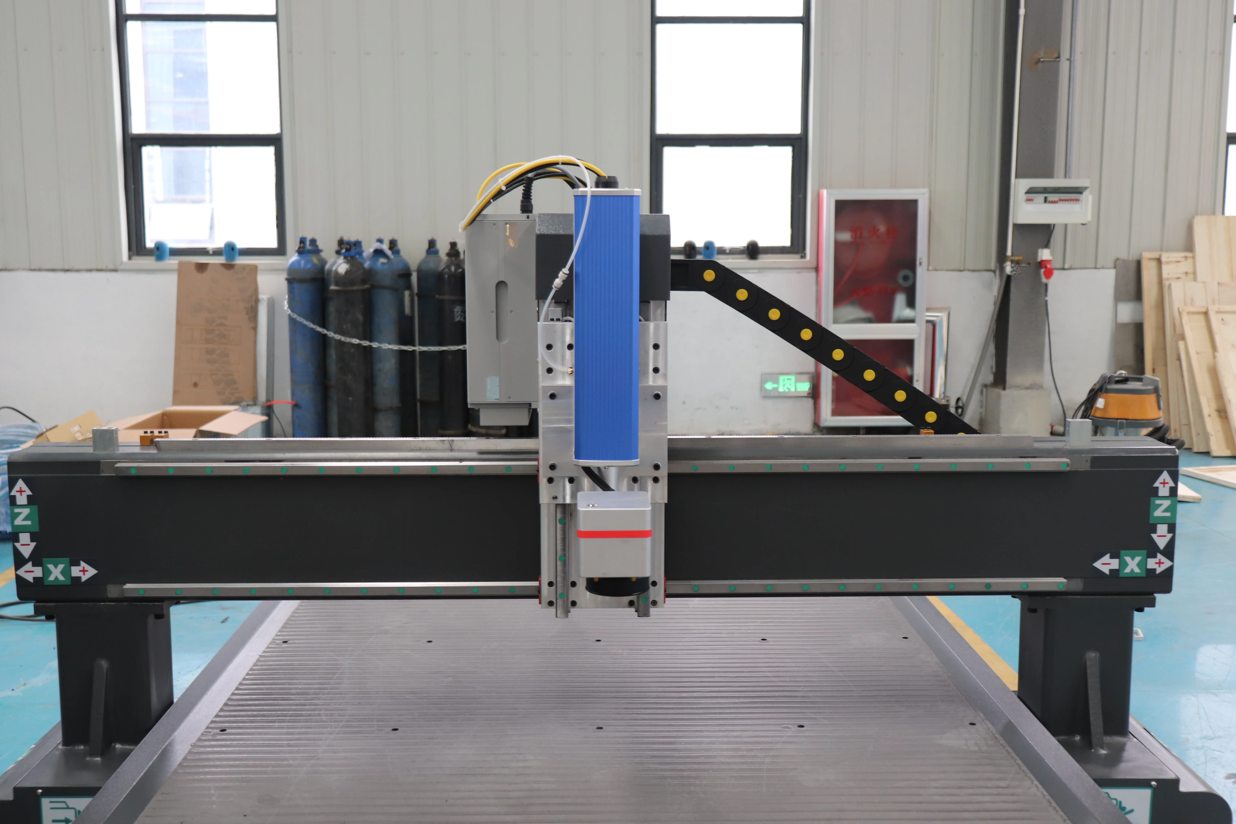 Hot Sale Large Format 20w 50w Fiber Laser Marking Machine For Mirror Glass Engraving With Big Working Area 1300x2500mm