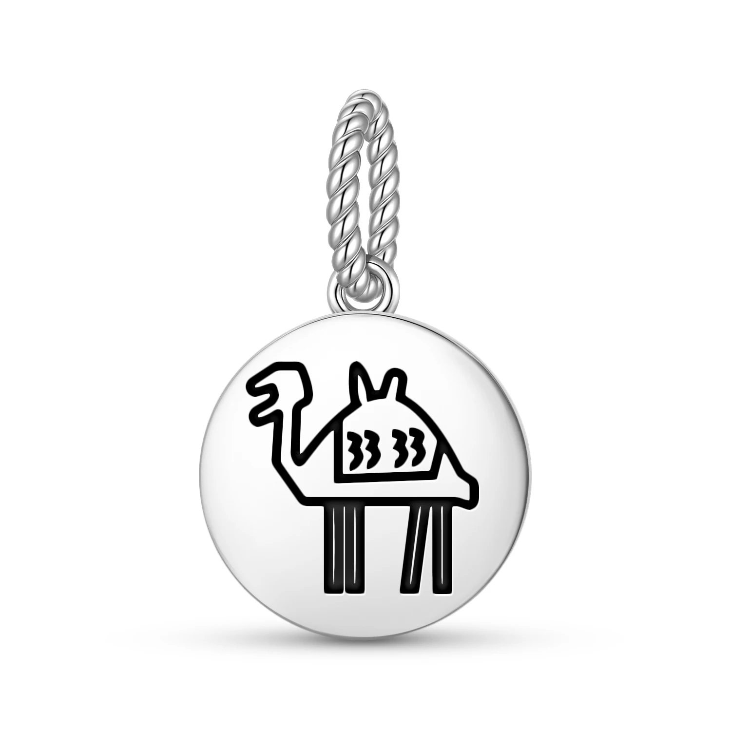 Persian Camel Pendant 925 Sterling Silver Symbol Charm Bead for Women Bracelet Necklace Jewelry Fashion