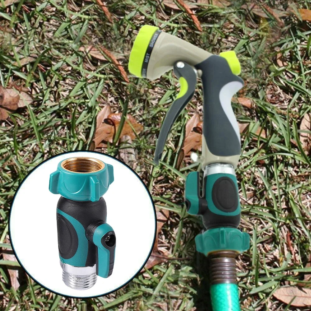 

3/4 "американская стандартная резьба, запорный клапан для садового шланга, фитинг, запорный клапан, 1-ходовой адаптер для садового крана, адаптер для быстрого разъема для шланга