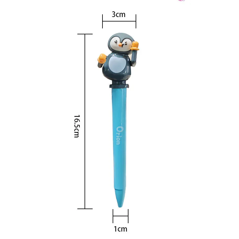 Nuovo divertente stampa pinguino penna da ballo simpatico cartone animato pinguino penna neutra studente di cancelleria giocattoli da disegno antistress