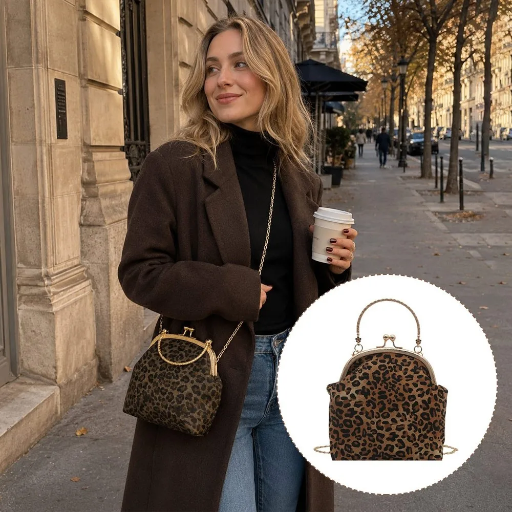 Classic Luxury Clip Shoulder Bag Shell Shape Chain Strap Crossbody Bag Small With Top Handle Evening Clutch Purse Female Use