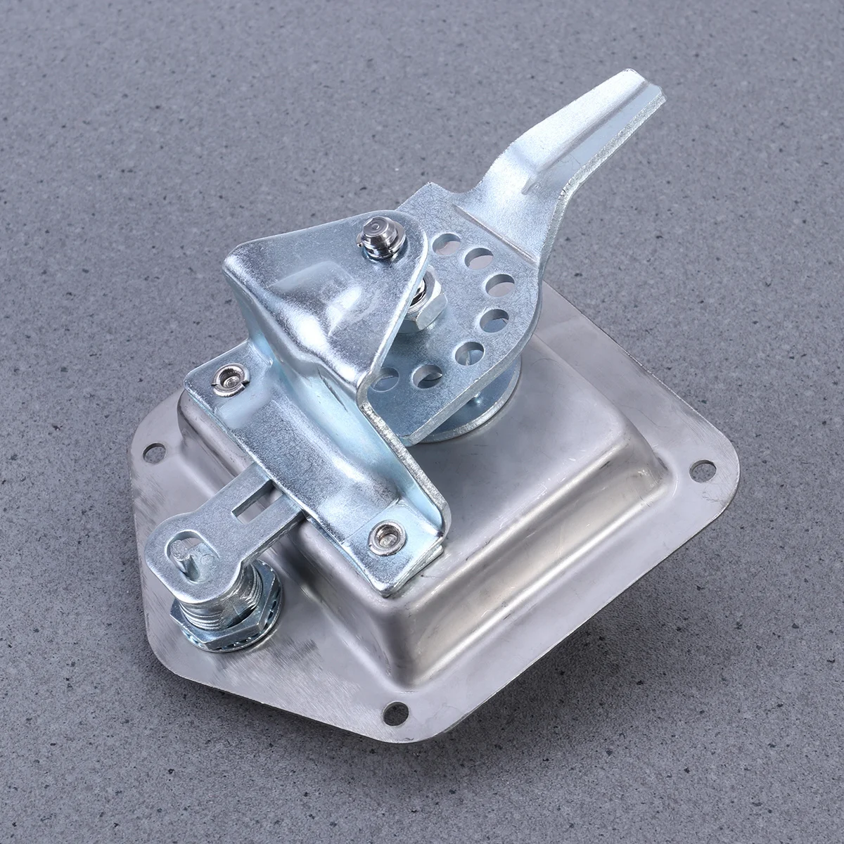 

Stainless Steel Lock 2 Keys Adjustable Cam 1.2-2Inch Door Thickness Folding Handle Latch For Truck Tool Box Trailer