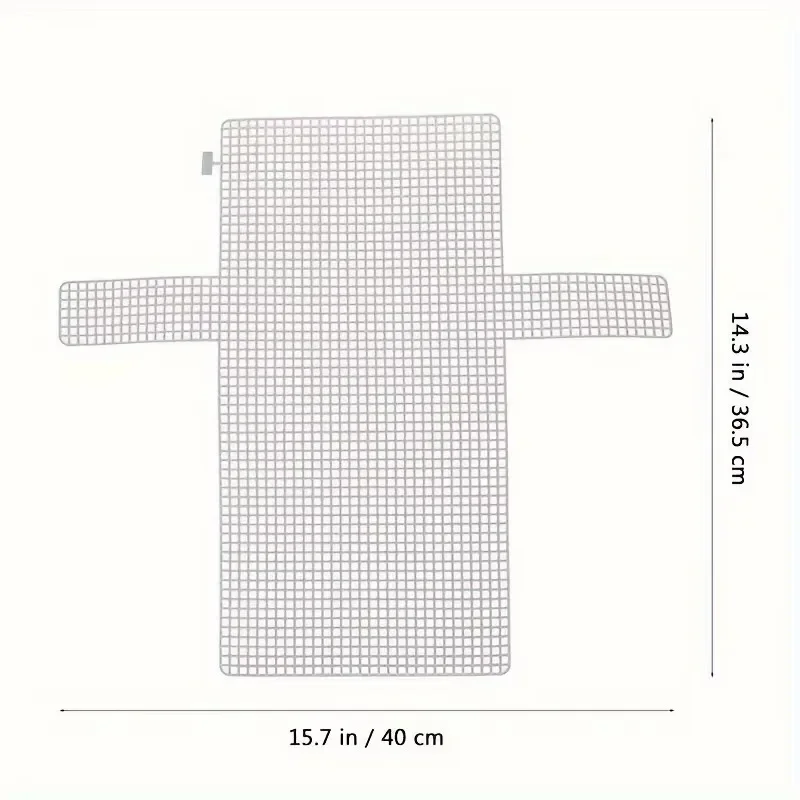 White Mesh Plastic DIY Craft Material, 3pcs