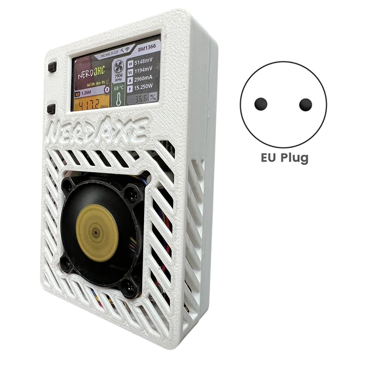 A69F-NerdAxe Mijnwerker Nerdminer 500Gh/S S19XP BM1366 ASIC Bitaxe Bitcoin Mini Mijnwerker Loterij Mijnbouw Mijnwerker EU PLUG