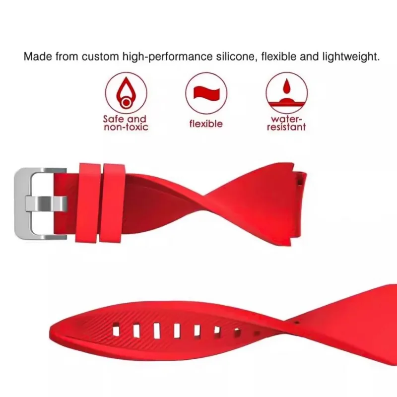 حزام سيليكون لساعة سامسونج جالاكسي Ultra2025/7 الترا باند إكسسوارات سوار رياضي لساعة جالاكسي 8/8 سوار ساعة كلاسيكي