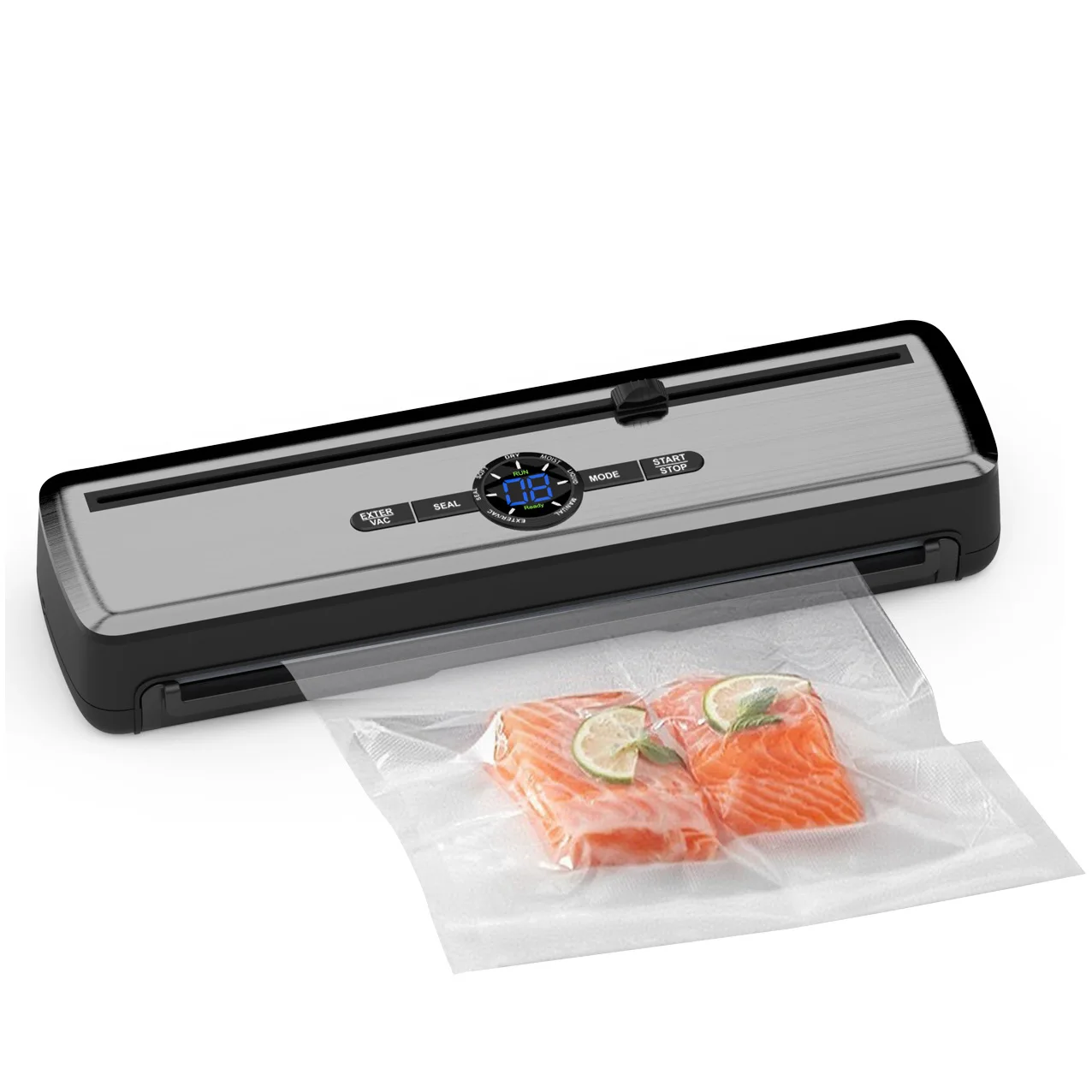 Fully Automatic Vacuum Sealer, Continuous Bag Sealing Machine, Mini Household & Commercial Food Plastic Sealing Appliance