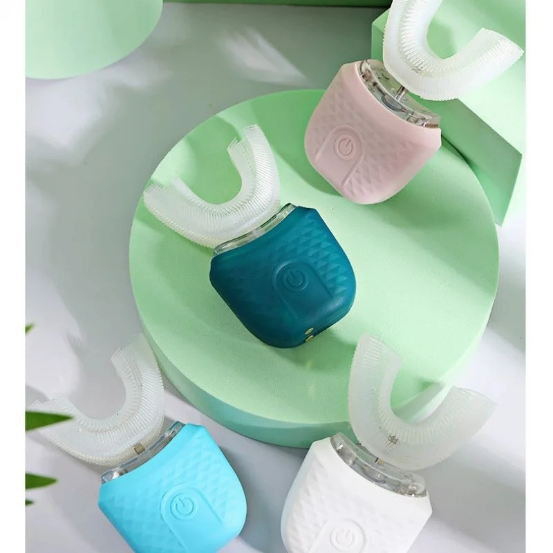 Adult U-shaped Ultrasonic Soft-bristled Electric Toothbrush Automatic Sonic Tooth Cleaning Artifact