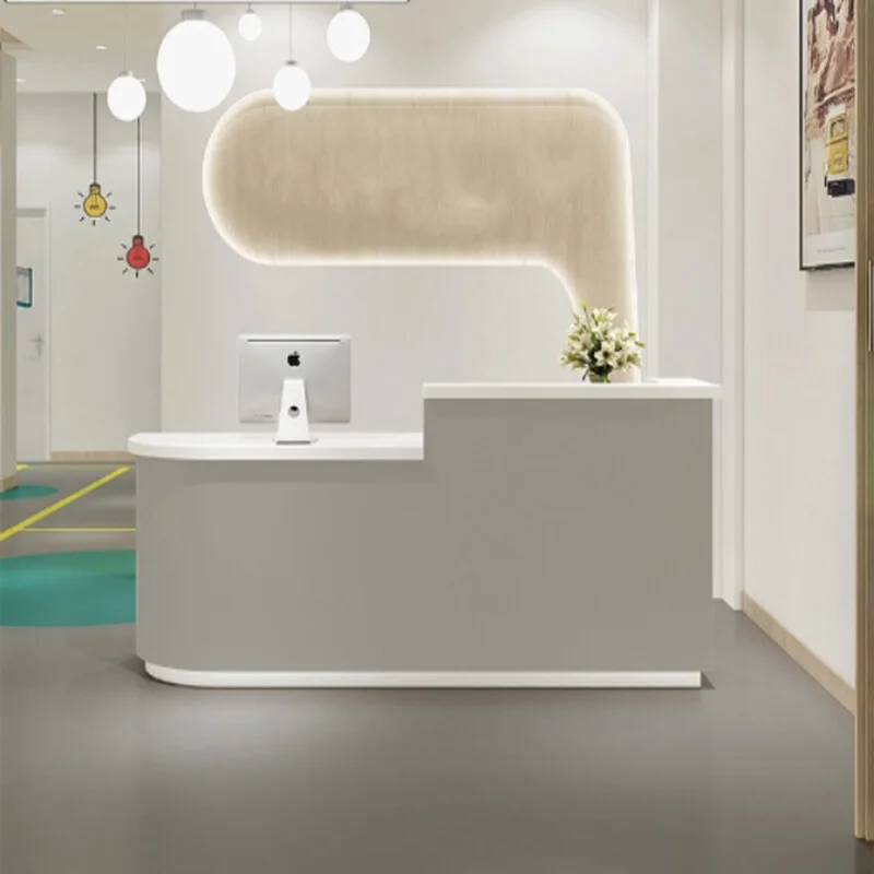 Curved checkout page Bar Clothing shop Milk tea shop Small bar Reception desk Corner table Shoe shop Beauty salon Front desk