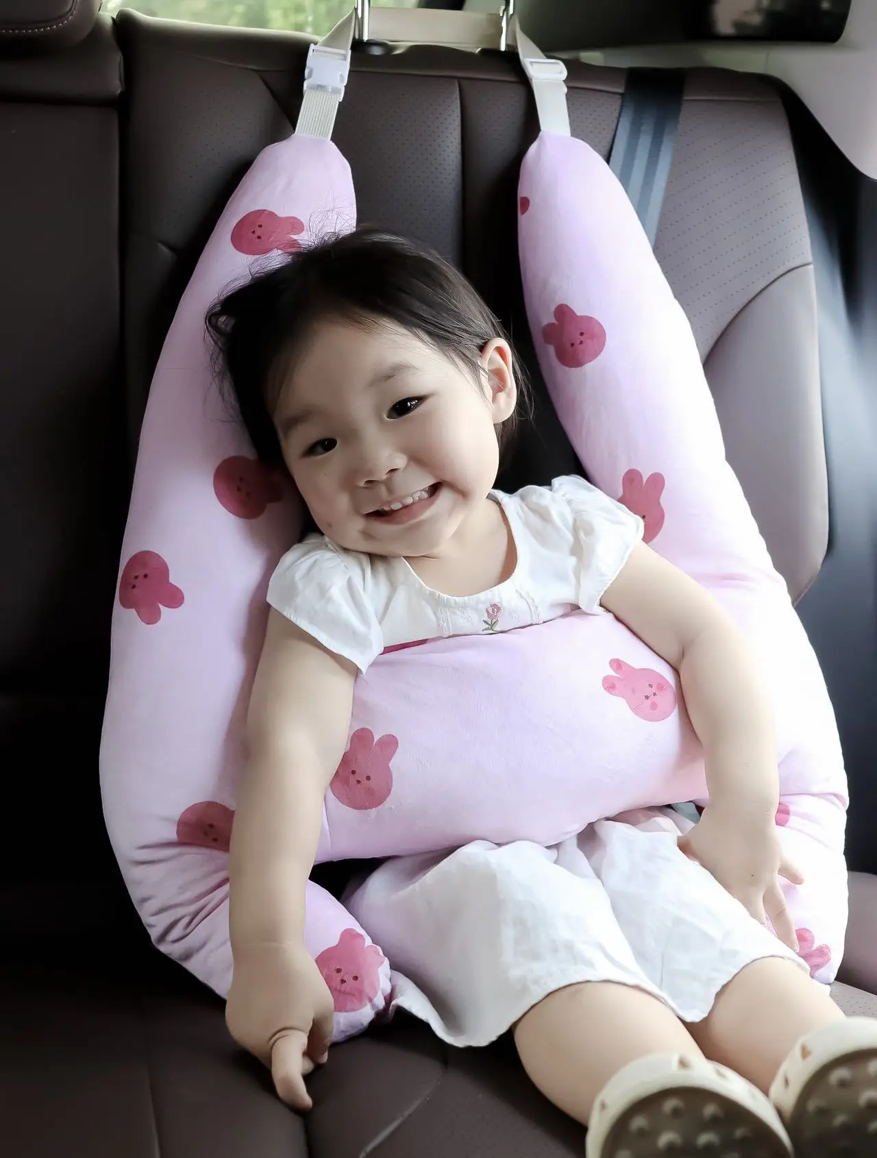 Little Bear Baby Car Fixed Pillow Children Sleeping Multi functional Cushion Shoulder Pad Support Headrest Safety Accessories