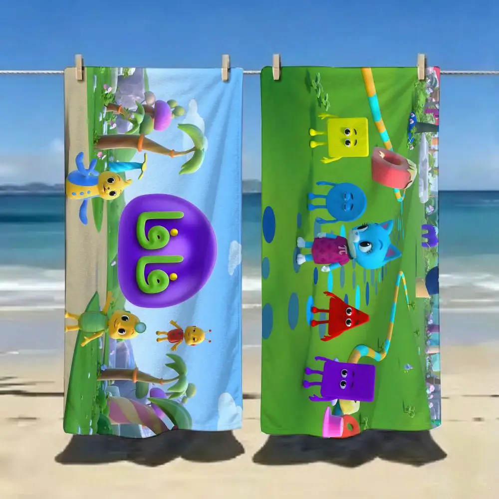Cartoon Figure F-Fafa SandS Friends Towel ultra-fine fiber quick drying absorbent bath towel, outdoor swimming sports towel
