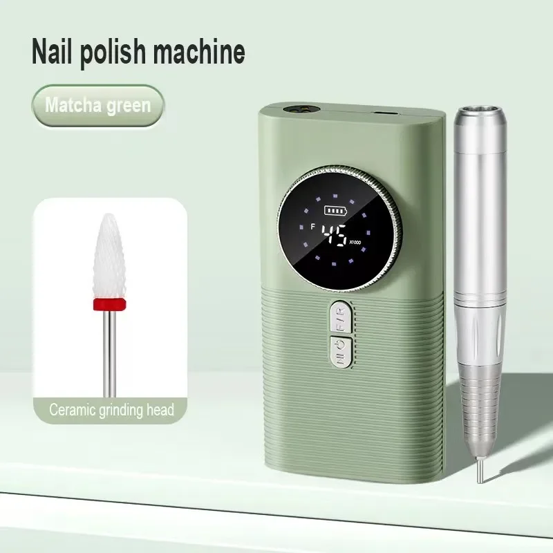 Portátil sem fio elétrica Nail Drill, unhas recarregáveis, Efile sem fio, Nail Art, Manicure arquivo de unhas, 45000RPM