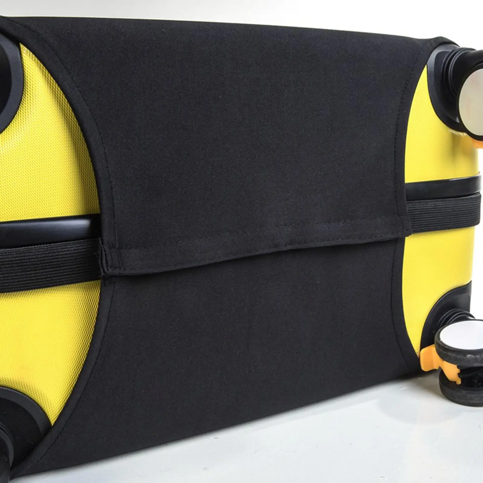 Protective Travel Suitcase Cover Black Elastic Cloth Accessories Scratch Protection Sturdy Flexible and Soft Reusable