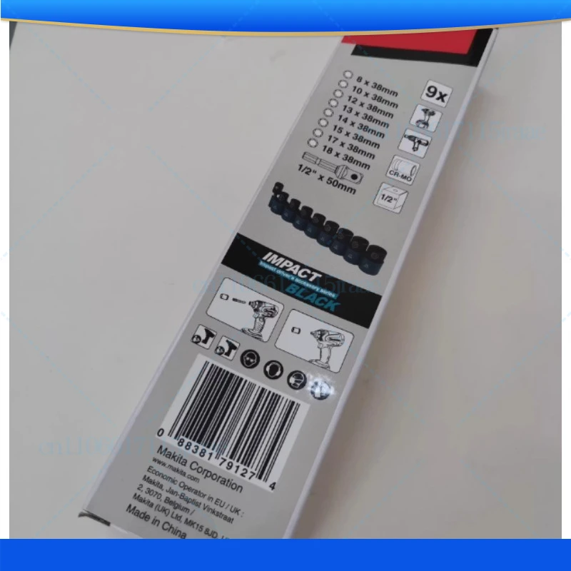 For Makita 1/2 hexagonal sleeve 9-piece set with hexagonal screwdriver rotary sleeve connecting rod E-16623