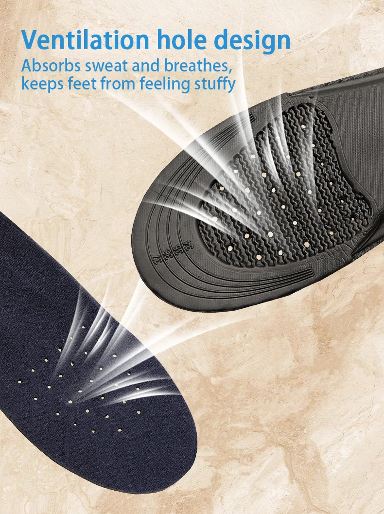 1 Paar orthopädische Schuheinlagen aus EVA-Material, mit Fußgewölbestütze, für Männer und Frauen, bequeme Schuhpolster für alle Schuharten. – Detail 5