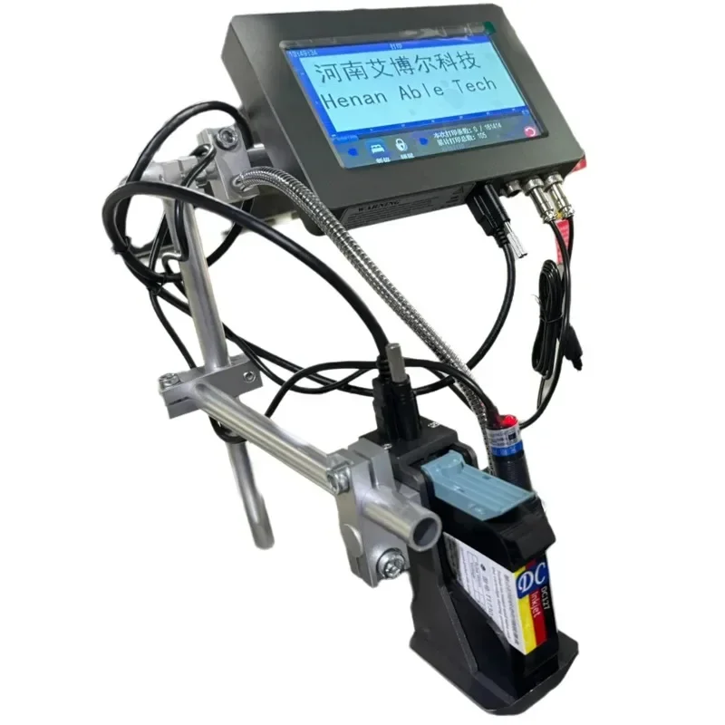 Impresora automática de fecha de caducidad, lata de chorro de tinta en línea, botella de plástico, máquina de impresión de fecha de caducidad, impresora de inyección de tinta 25,4
