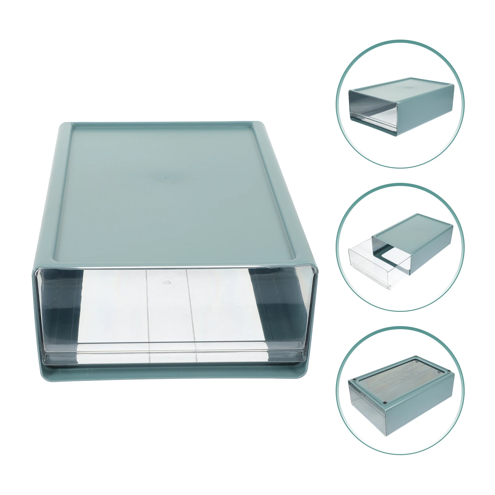 

Household Storage Drawer Box Desktop Organizer Large Capacity Convenient Office Storage Case Desk Use Office Accessory