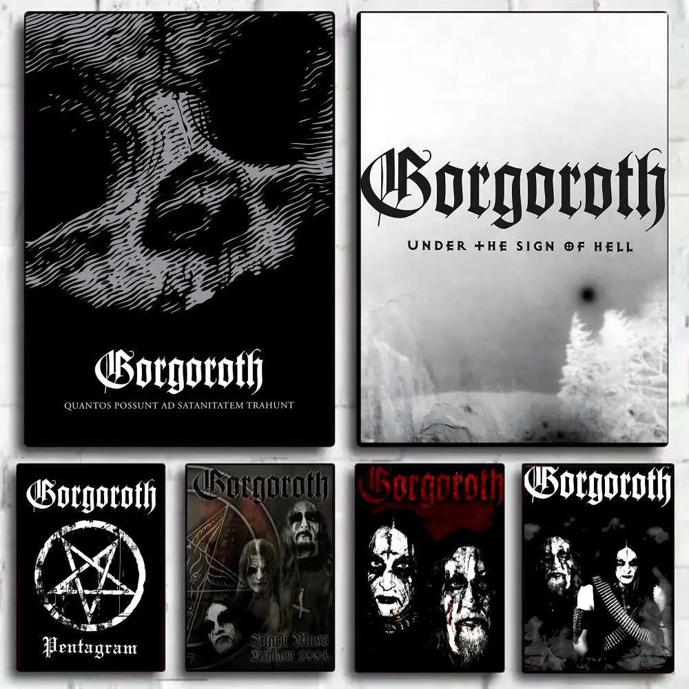 G-GORGOROTHS BRAND Poster Wall Art HD Print Gift For Metal & Hardcore Rock Fans Decorative Wall Art for Bedrooms and Dorms