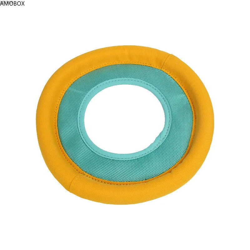 AMOBOX mascota tela al aire libre Frisbee arpillera dardos entrenamiento rasgado interactivo resistente a mordeduras juguetes para perros Frisbee resistente a mordeduras