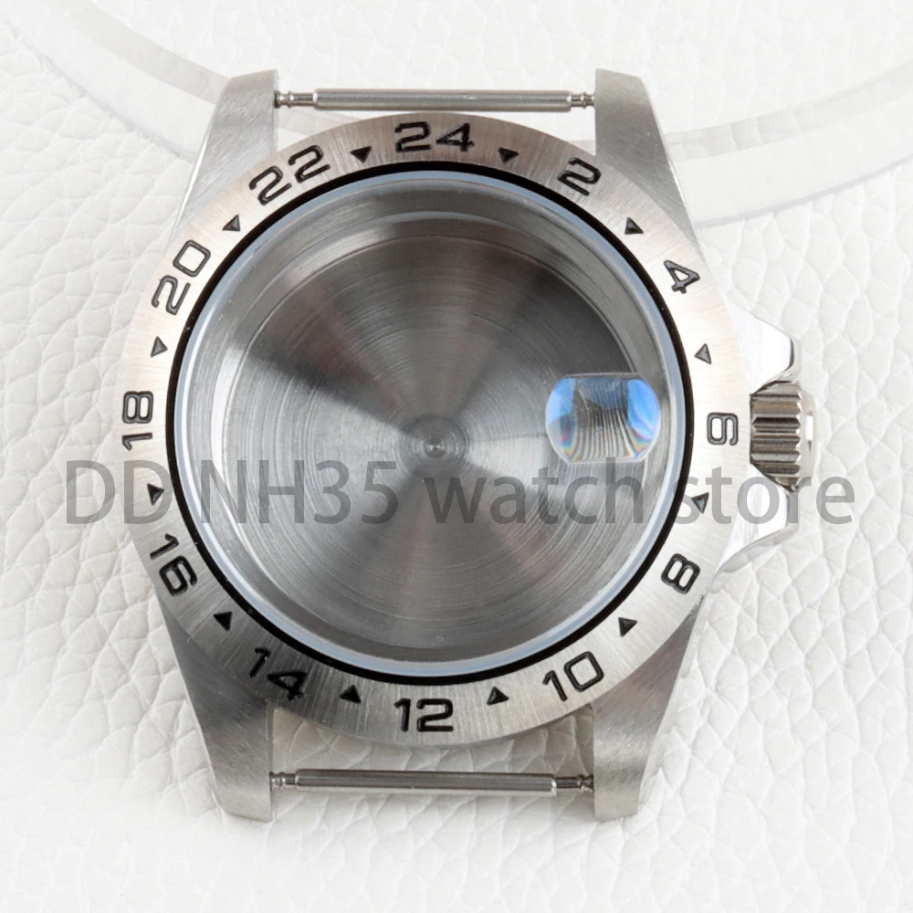 39mm NH35 Watch Case Solid 316L Stainless Steel Sapphire Glass Case for Explorer NH34 NH35 NH36 NH38 Movement 28.5mm Dial Parts